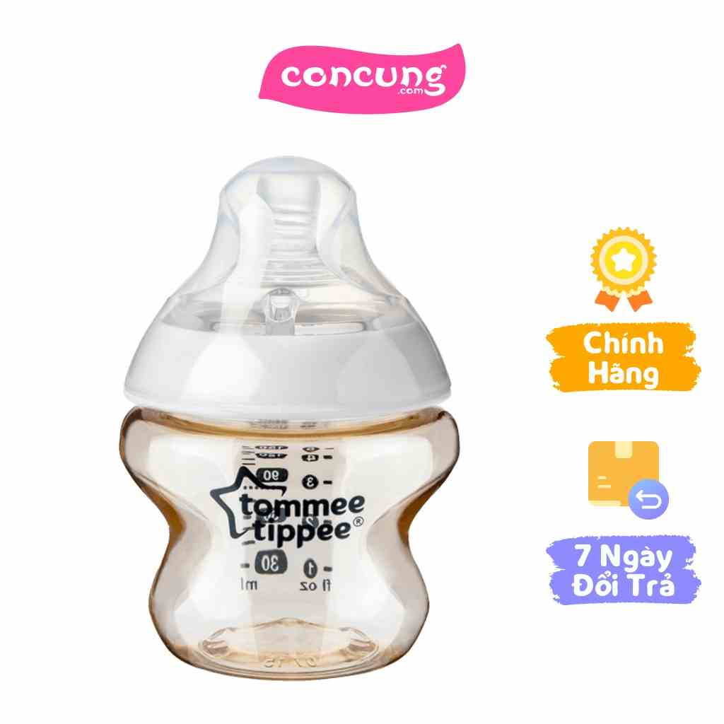 Bình sữa PPSU ty siêu mềm tự nhiên Tommee Tippee Closer to Nature 150ml