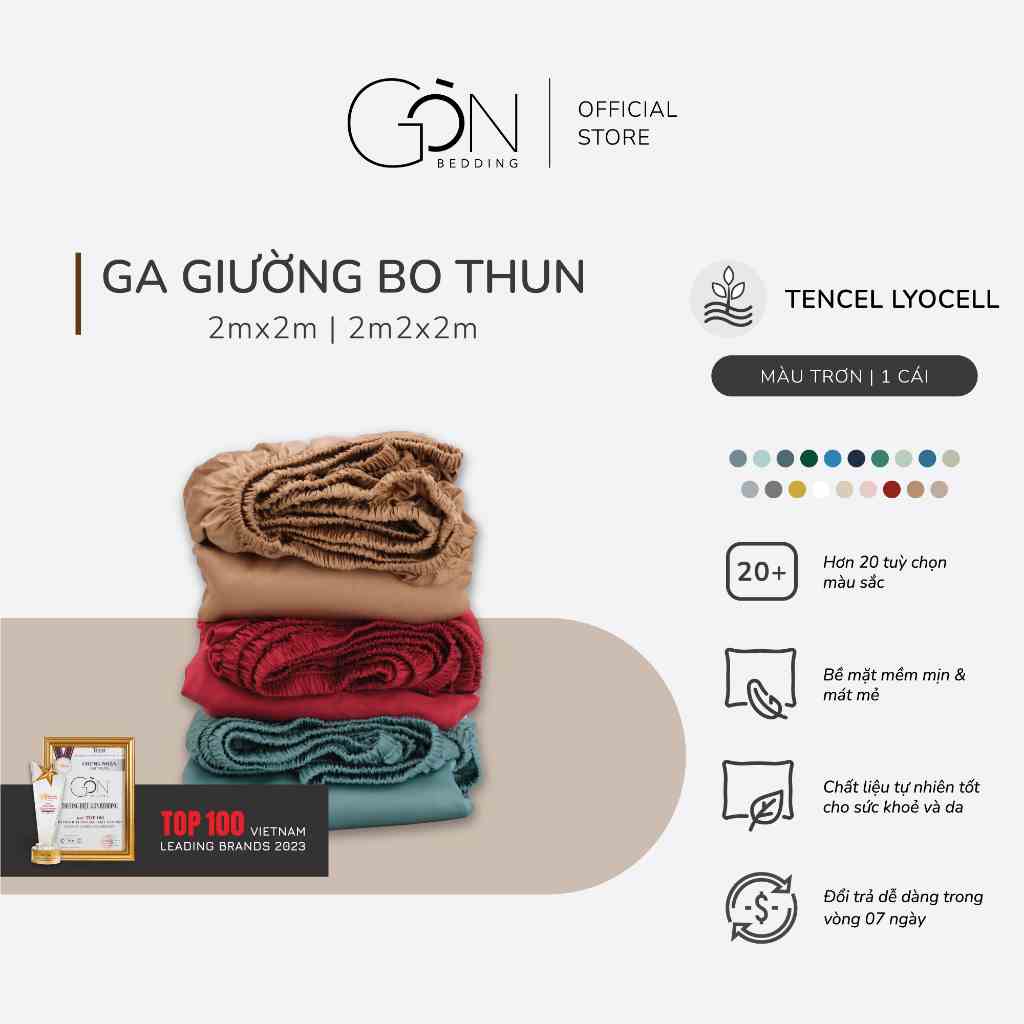 Ga Giường Bo Thun Gòn Bedding Lụa Tencel Cao Cấp Nhiều Kích thước Nệm 2mx2m / 2m2x2m (Hàng Đặt Trước 1-2 ngày)