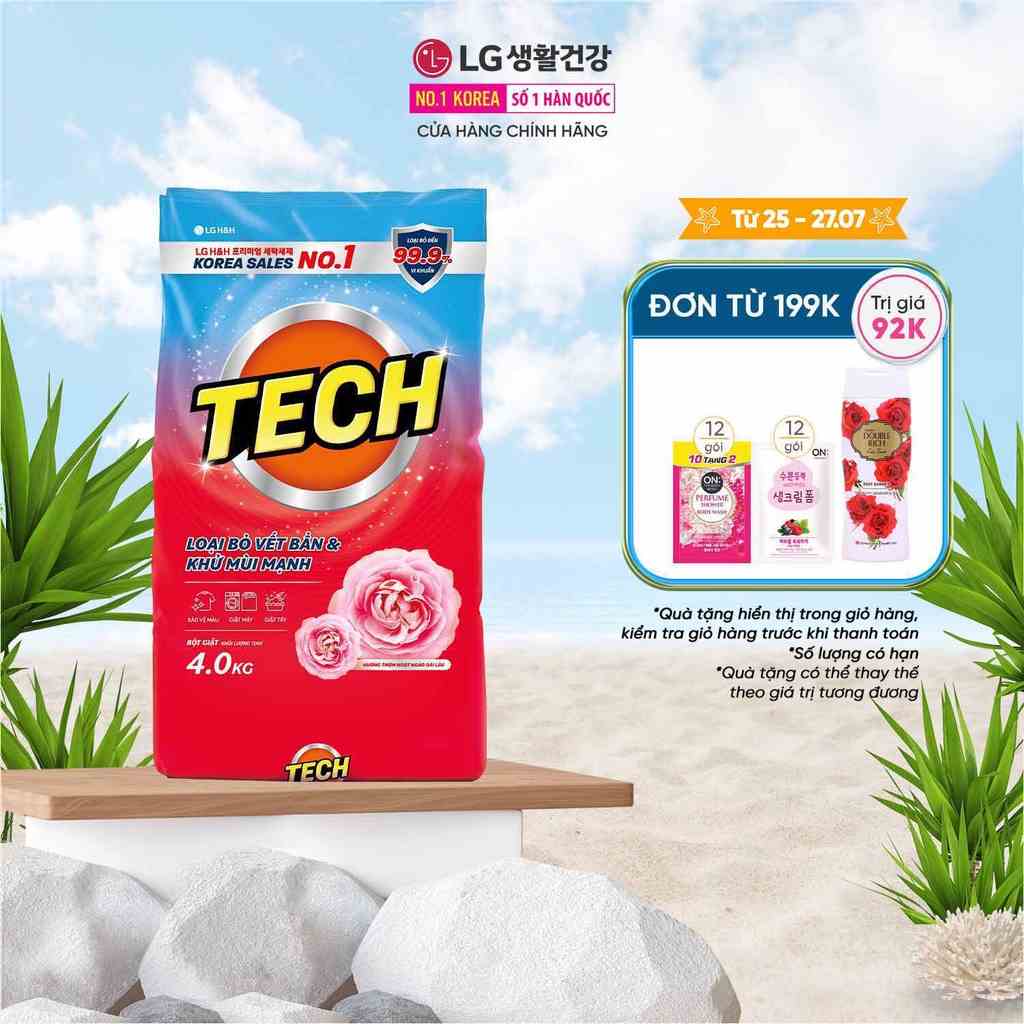 Bột giặt Tech  - Sạch bay vết bẩn 4KG