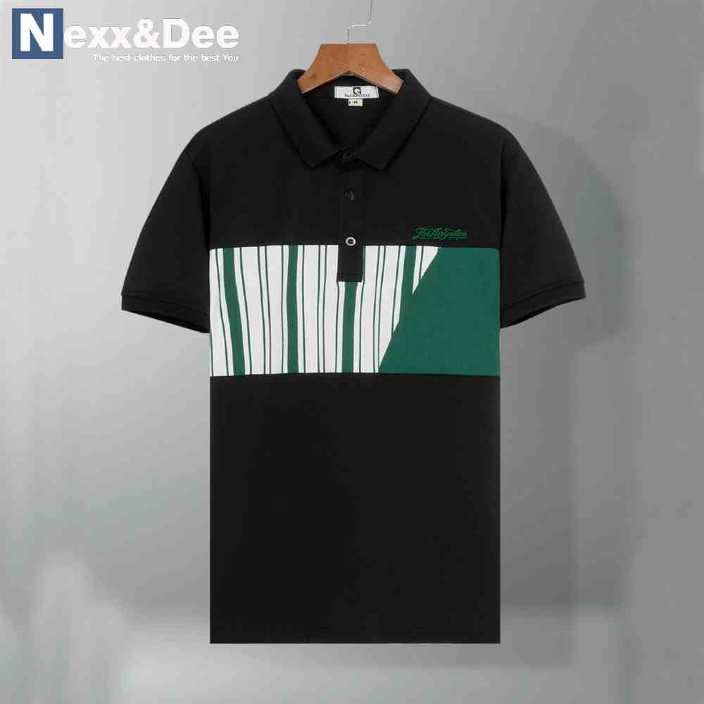 Áo thun POLO nam cá sấu có cổ bẻ sọc ngang ngực TRẺ TRUNG big size 3xl cao cấp Nexx&Dee SN01