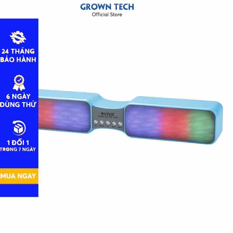 Loa bluetooth GROWNTECH Ws 1059 đèn led 7 màu hỗ trợ cổng AUX ,thẻ nhớ,usb âm thanh đỉnh cao bass lớn bảo hành 24 tháng