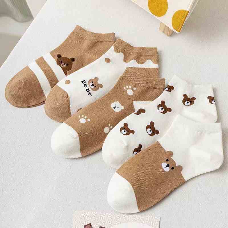 Tất Cotton Hàn Quốc - Loại Ngắn Pixie (Giao Màu Ngẫu Nhiên)