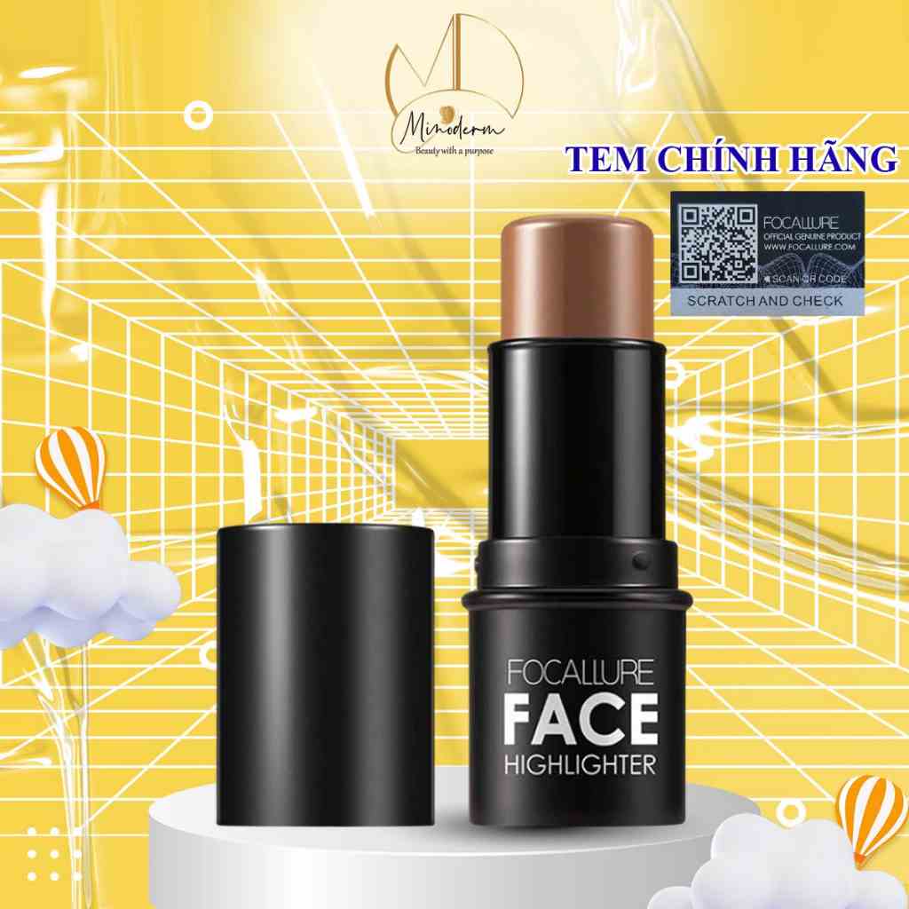 Kem tạo khối FOCALLURE highlight dạng thỏi, 4 màu tùy chọn 6g FA-01