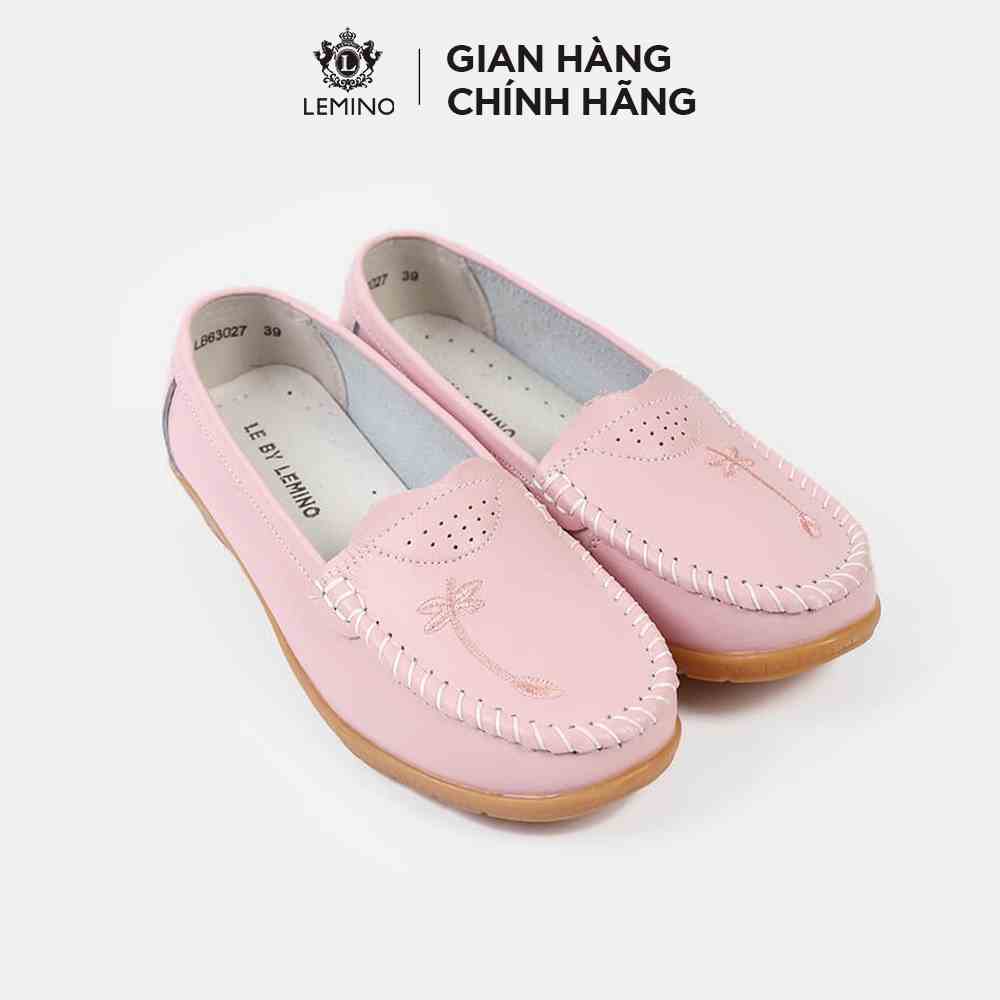 Giày Nữ Đế Bệt LEMINO Moccasins LB63027