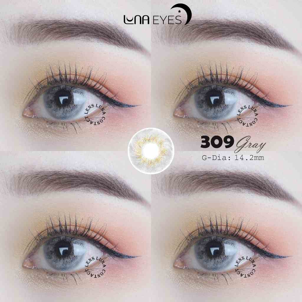 Kính áp tròng LUNA EYES 309 GRAY - Lens size nhỏ