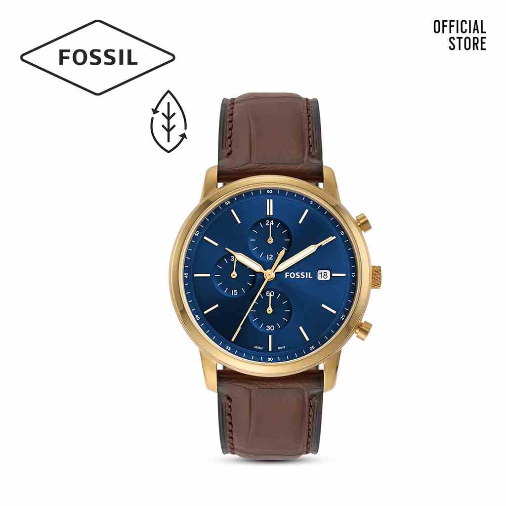 [Mã BMLTA35 giảm đến 35K đơn 99K] Đồng hồ nam Fossil MINIMALIST FS5942 dây da - màu nâu