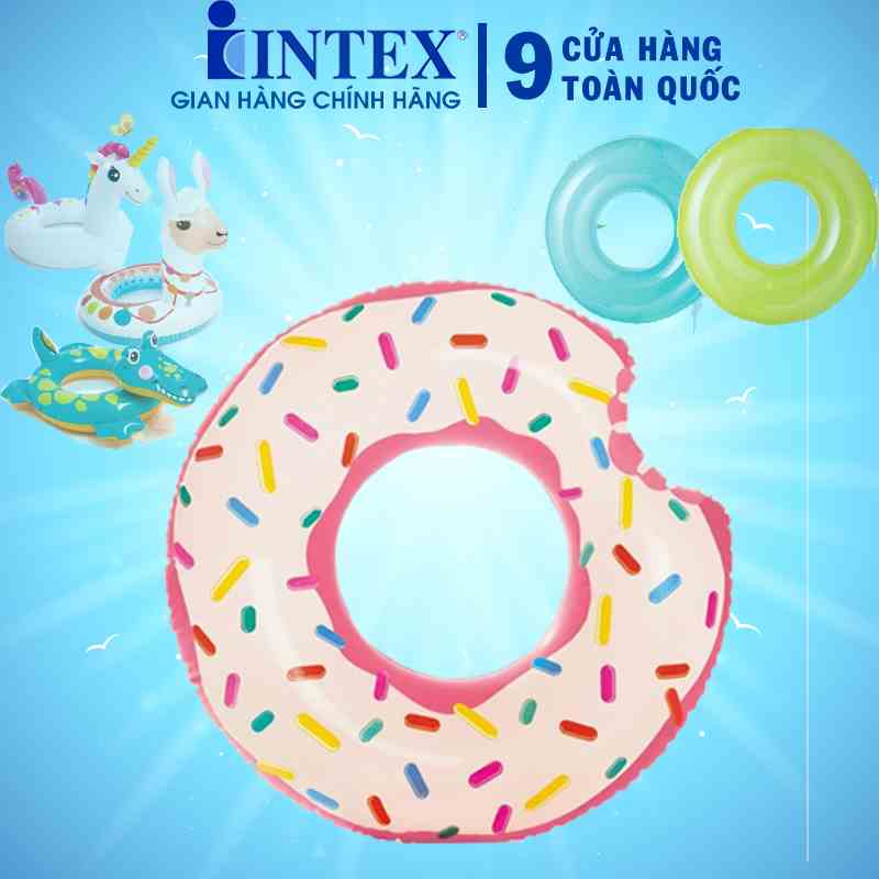 Phao bơi tròn INTEX nhiều kích thước, từ 51cm - 99cm, chất liệu dày dặn