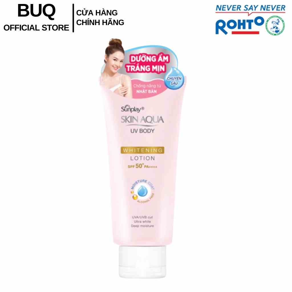 Kem Chống Nắng Dưỡng Thể Trắng Mịn SUNPLAY Skin Aqua Uv Body Whitening Lotion Spf 50+ Pa++++ (150g)