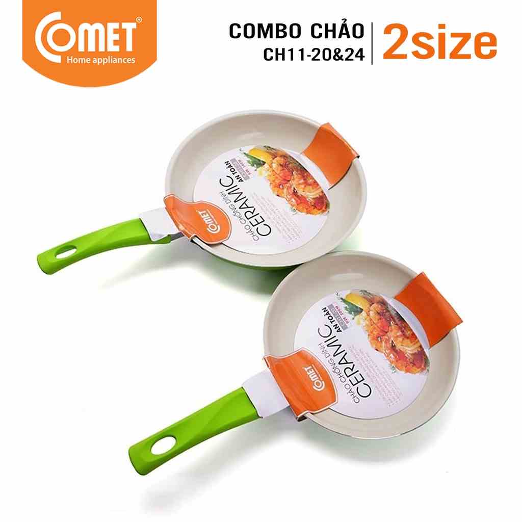 Combo chảo chống dính Ceramic COMET - CH11-20&24