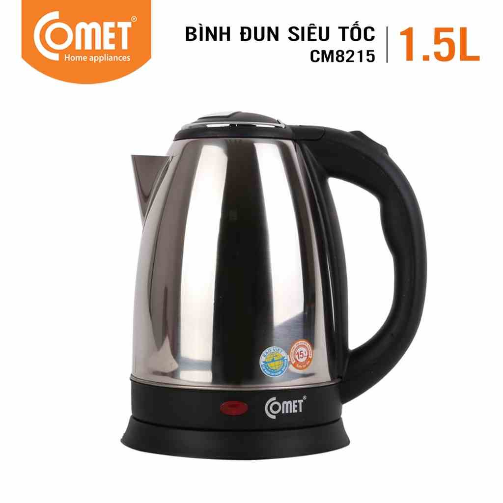 Bình Đun Siêu Tốc COMET CM8215 - 1.5L - Hàng Chính Hãng