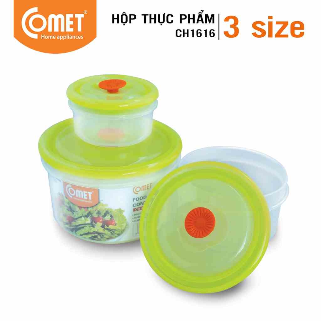 Bộ hộp nhựa đựng thực phẩm COMET - CH16-16