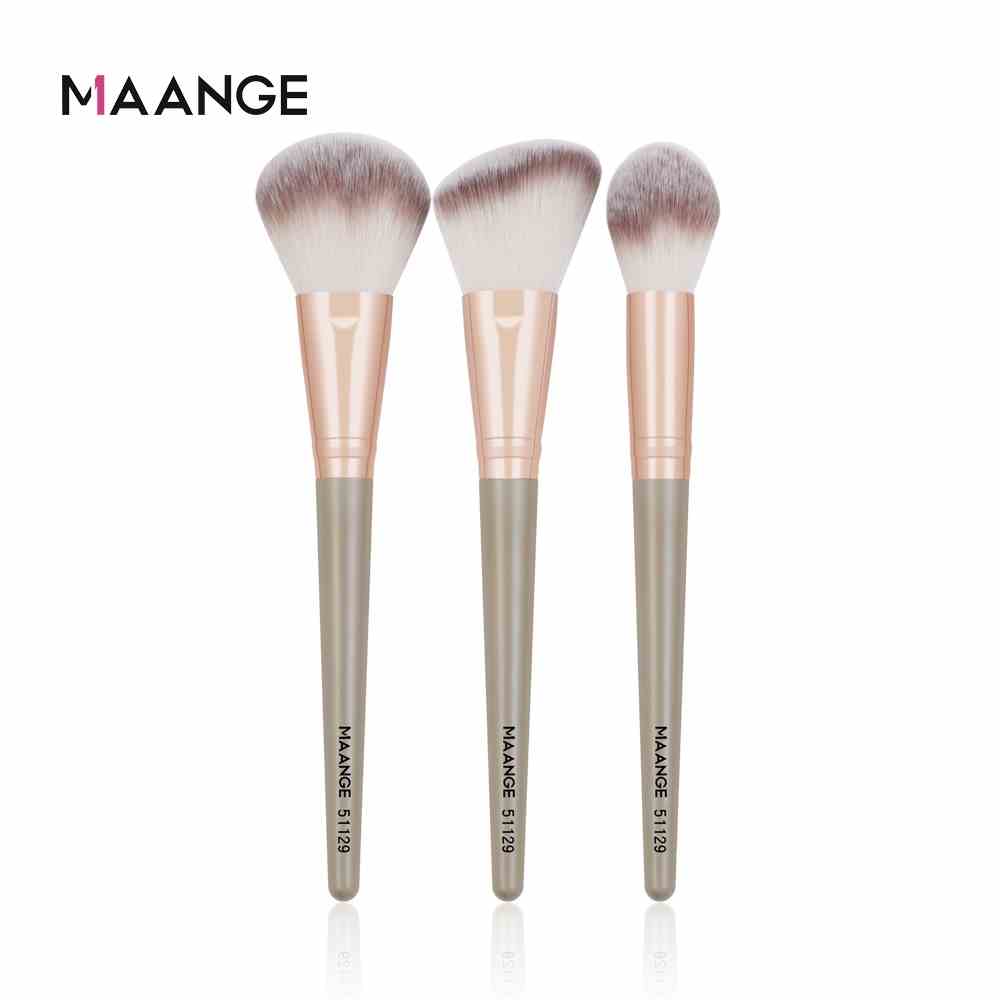 Bộ 3 Cọ Trang Điểm MAANGE Phủ Phấn đánh Má Hồng Highlight