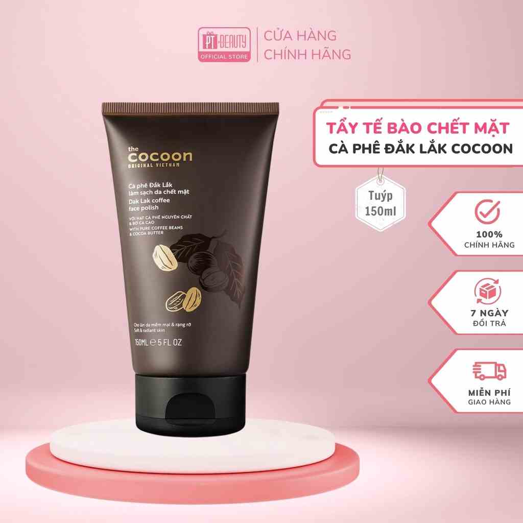 [Mã BMLTB200 giảm đến 100K đơn 499K] Tẩy da chết mặt cà phê Đắk Lắk Cocoon cho làn da mềm mịn và rạng rỡ 150ml