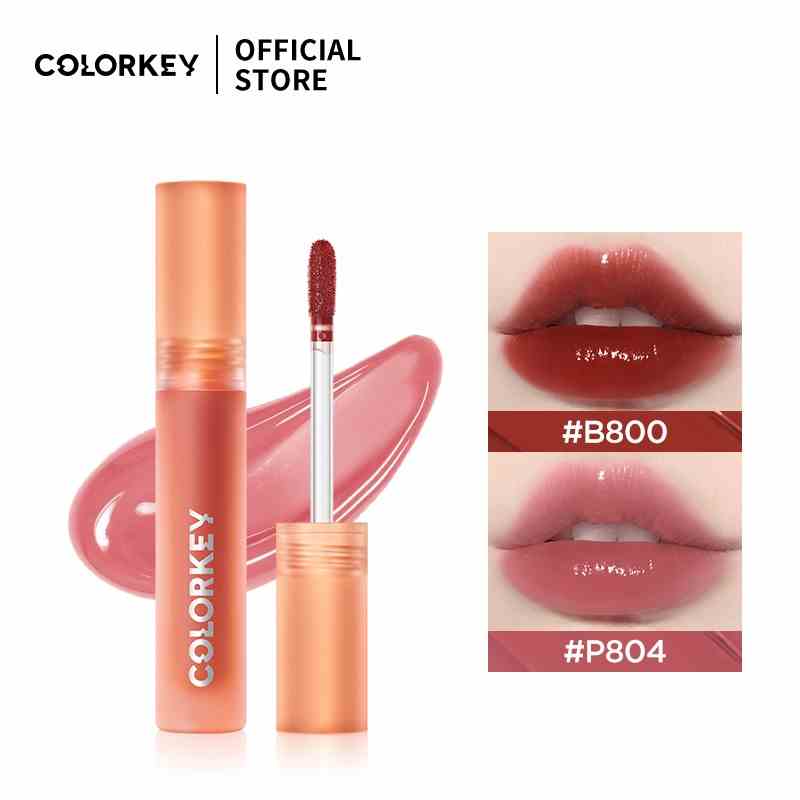 【COLORKEY】Son Tint lì Colorkey Juicy Lasting Tint Son Bóng Dưỡng Ẩm Lâu Trôi Màu Sắc Thời Trang 2.5g