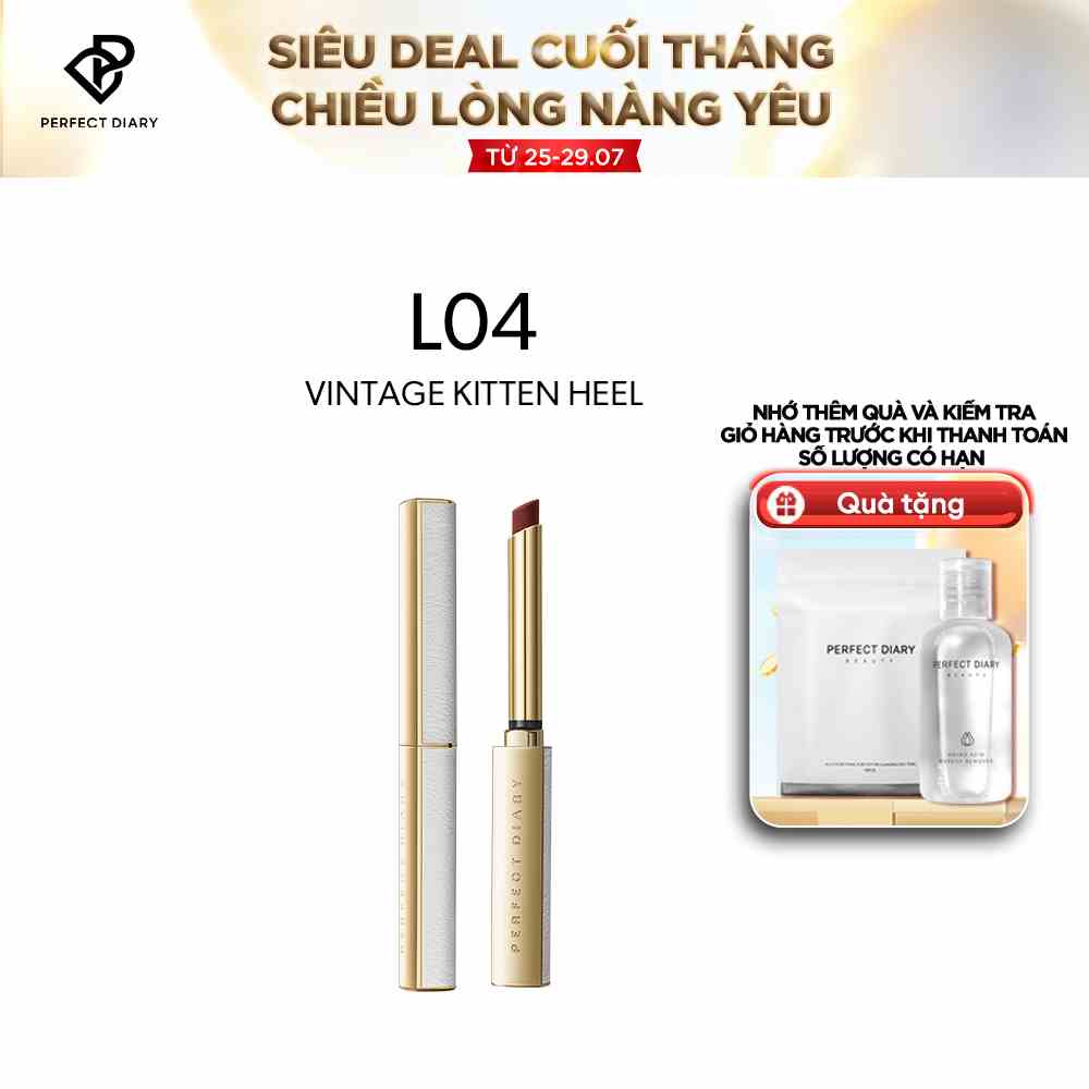 Son Môi Silver Stiletto Perfect Diary Dưỡng Môi Căng Bóng Spotlight Shiny Cao Cấp 0.8G