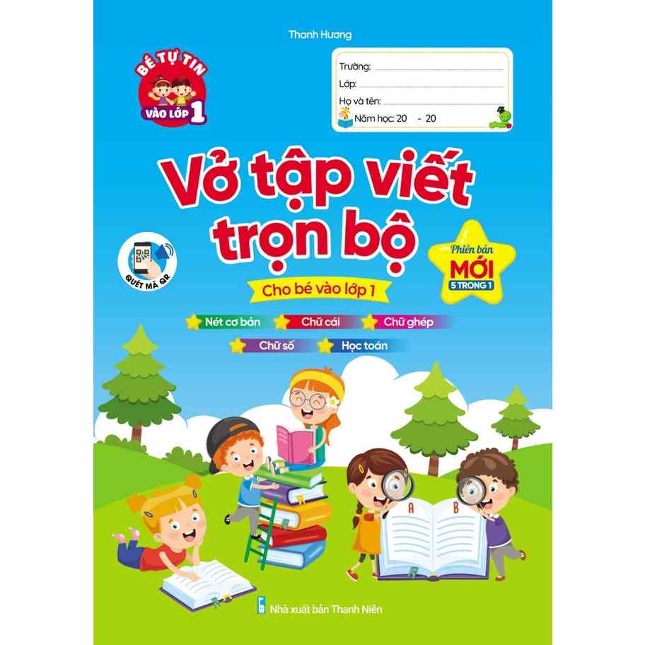 Sách : Vở tập viết trọn bộ cho bé vào lớp 1