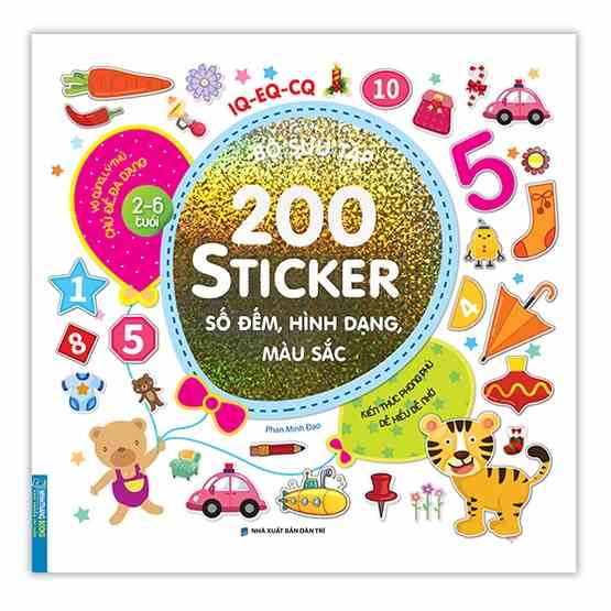 [Mã BMLTB35 giảm đến 35K đơn 99K] Sách - Bộ sưu tập 200 sticker - Số đếm, hình dạng, màu sắc (tái bản)