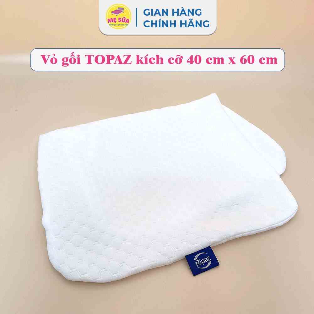 Vỏ gối sơ cua thay thế cho vỏ gối cao su non TOPAZ mềm mịn kháng khuẩn không gây kích ứng hại làn da của bạn