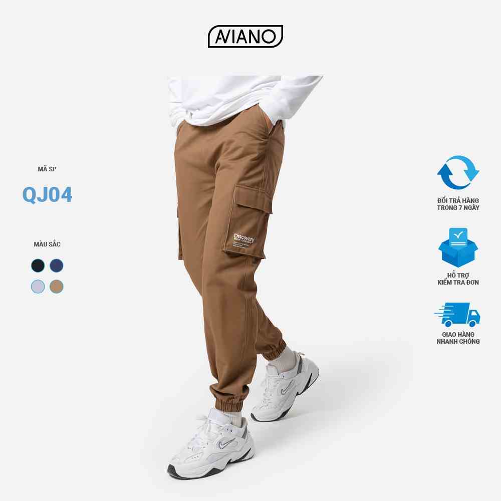 Quần Jogger Túi Hộp 4 Màu Thời Trang Thiết Kế Cao Cấp AVIANO