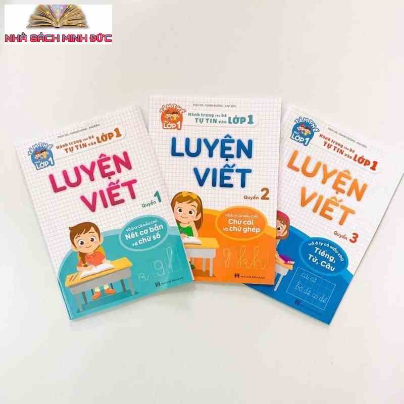 Sách - Bộ luyện viết cho bé 4-6 tuổi-  hành trang cho bé  vào lớp 1 quyển 1,2,3