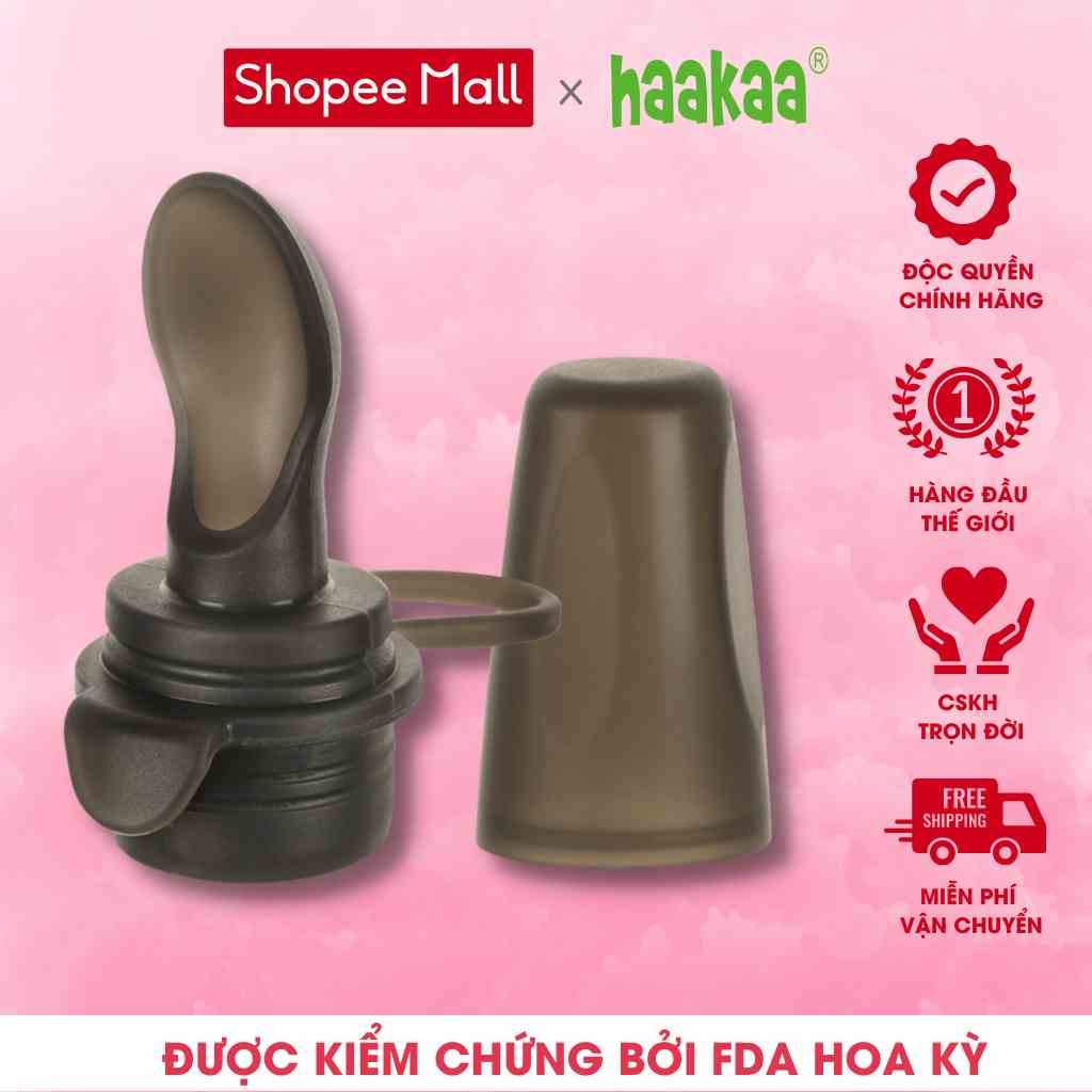 [Mã BMLTA35 giảm đến 35K đơn 99K] Muỗng ăn dặm cho túi trữ sữa silicone Haakaa. Không chứa BPA, PVC và phthalate