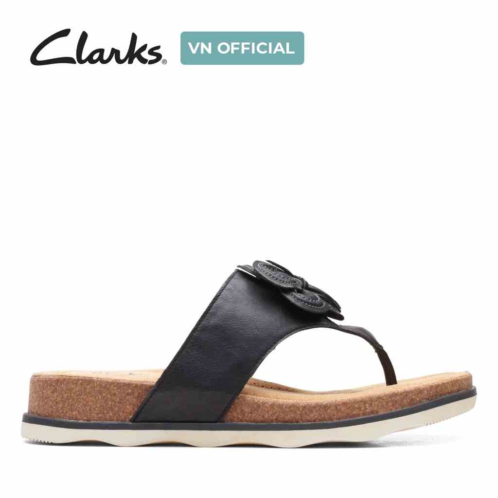 [Mã BMLTA35 giảm đến 35K đơn 99K] Dép Xỏ Ngón Da Nữ Clarks Brynn Style màu đen