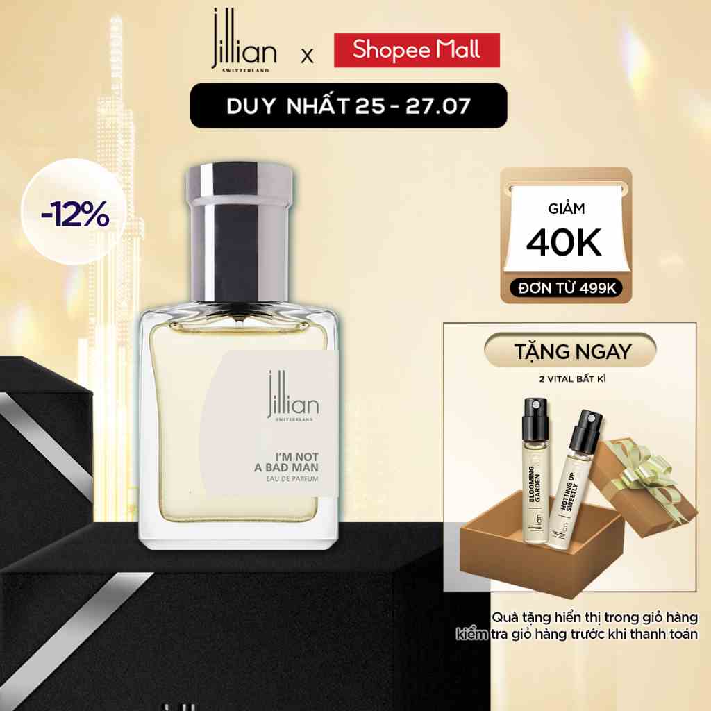 Nước hoa Jillian Nam Im not a Bad Man 15ml - tinh tế, cuốn hút, trung tính