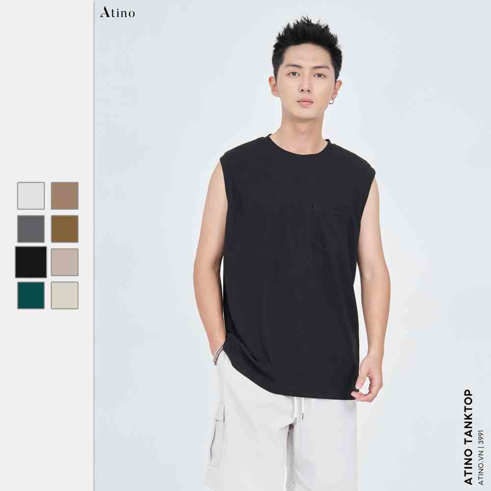 Áo Tank Top Ba Lỗ Nam KEEP ATINO Chất 100% Cotton Thoáng Mát form Slim-Fit TT8.3991