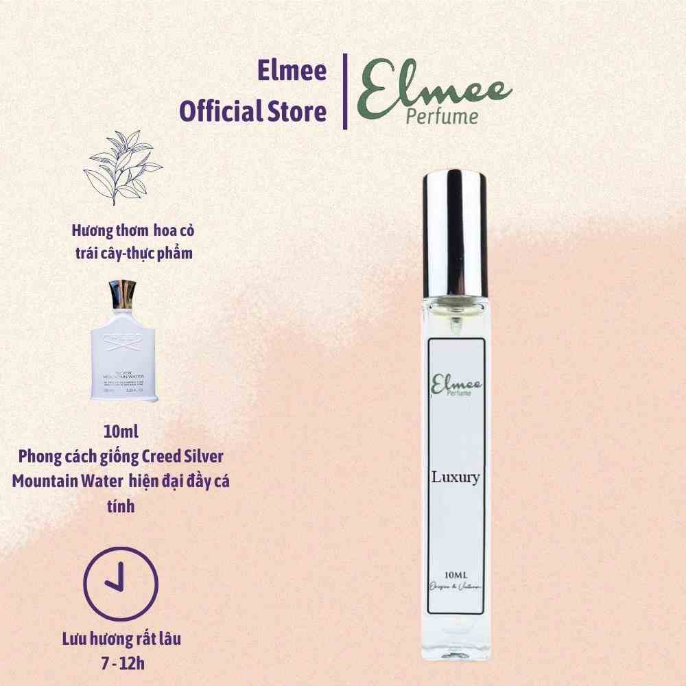 [Mã BMLTB200 giảm đến 100K đơn 499K] Nước hoa nam Luxury 10ml Elmee hiện đại cá tính