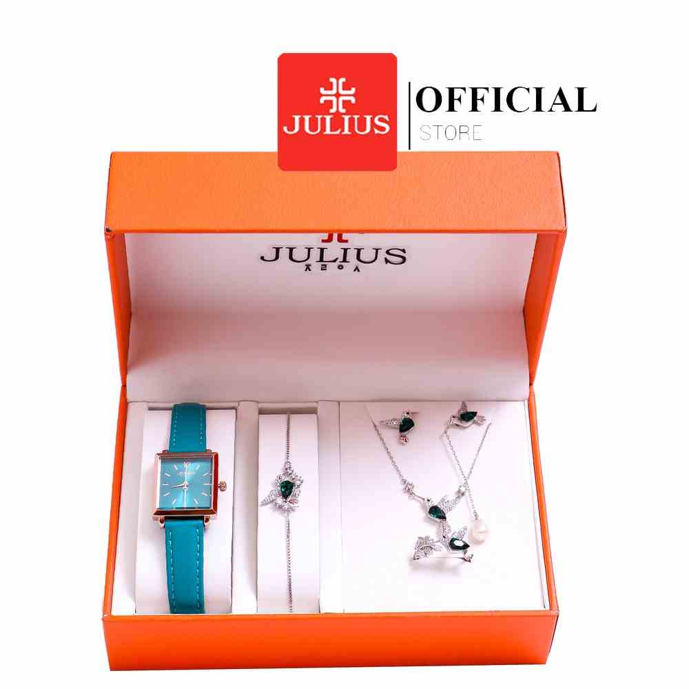 Julius Official | Combo Đồng hồ Julius JA-1322 + Bộ Trang sức ESME ES092