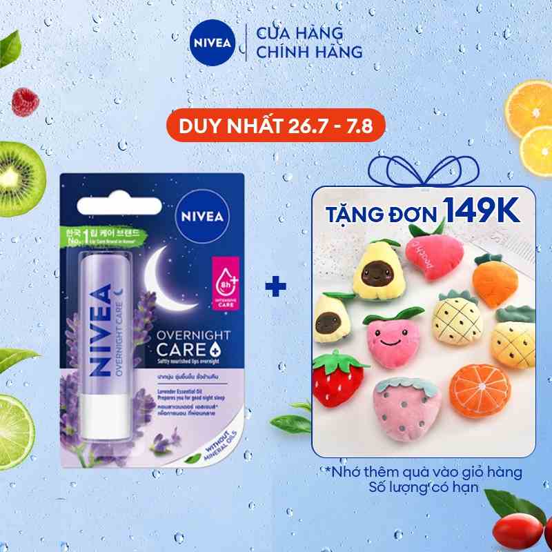 Son dưỡng môi ban đêm NIVEA Lavender (4.8g) - 88068