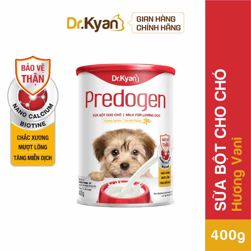 [Mã BMLTB200 giảm đến 100K đơn 499K] Dr.Kyan - Sữa bột PREDOGEN cho chó lon 400g