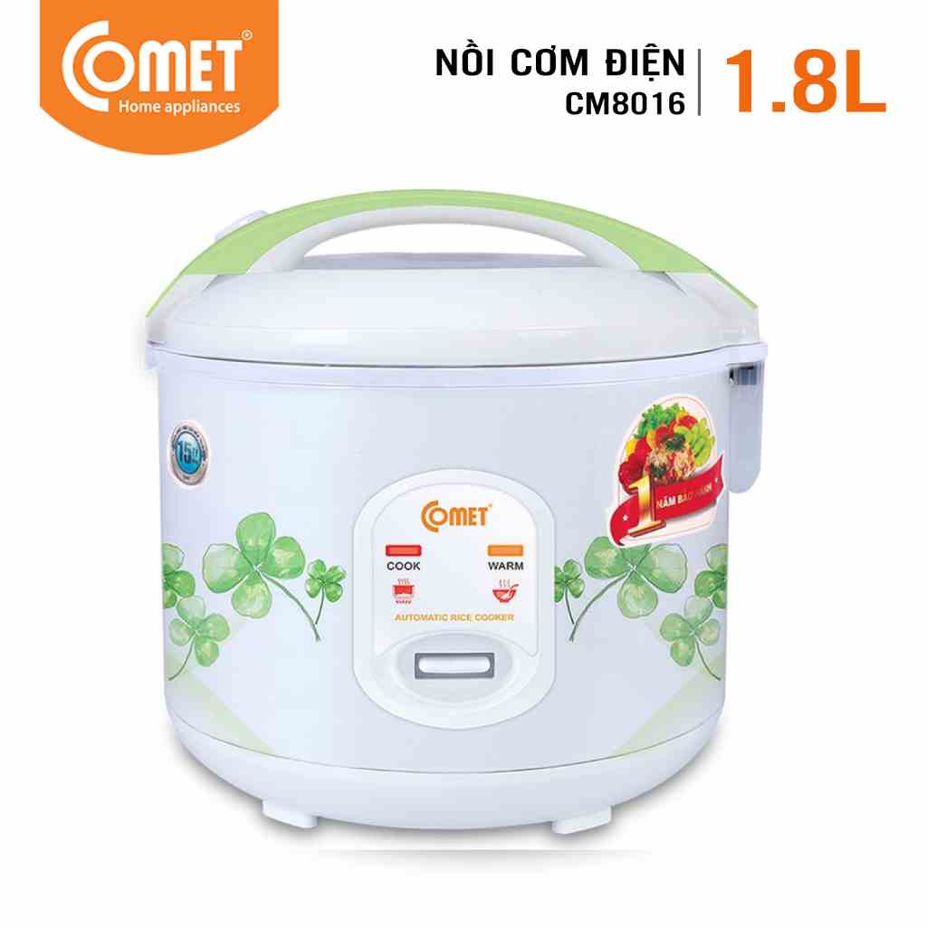 Nồi Cơm Điện Nắp Gài 1,8L Comet CM8016