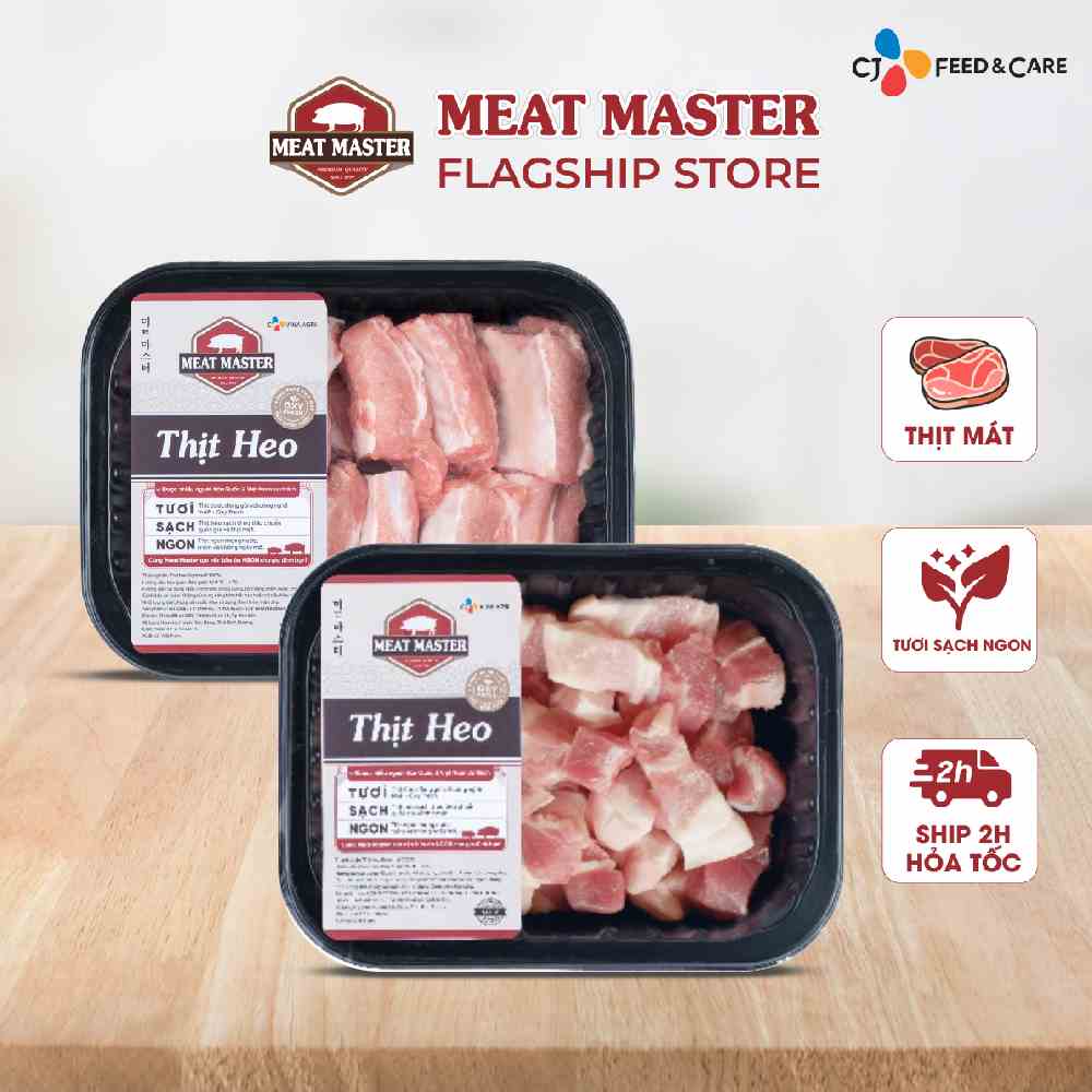 Combo heo tiết kiệm thịt heo đa năng - Sườn non Meat Master ( 400 G ) - Giao nhanh