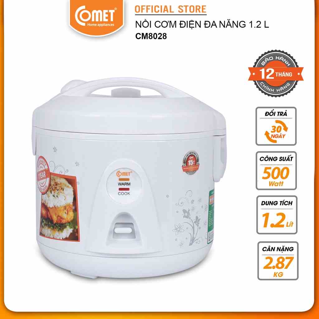 Nồi cơm điện 1.2L Comet CM8028