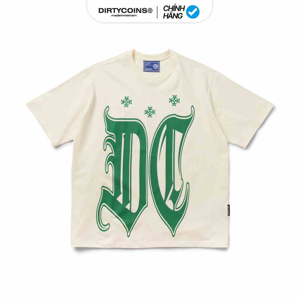 Áo Thun DirtyCoins Gothic Big Logo T-shirt - Cream