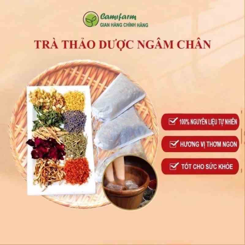 Gói muối ngâm chân thảo dược Camifarm 25g thảo dược ngâm chân, hỗ trợ sức khỏe, chăm sóc spa