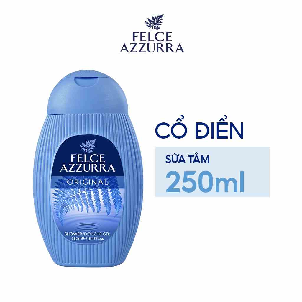 Sữa Tắm FELCE AZZURRA Hương Nước Hoa Cổ Điển Tinh Chất Cỏ Sả Và Cúc La Mã Giúp Thư Giãn, Ngủ Ngon 250ML - 8001280012464