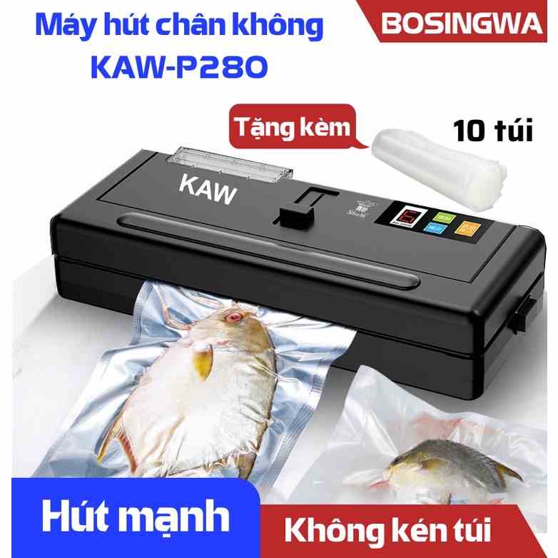 Máy hút chân không kiêm hàn miệng túi KAW K28(P280) Chính hãng - Không kén túi - Công suất 120W - Bảo Hành 12 Tháng