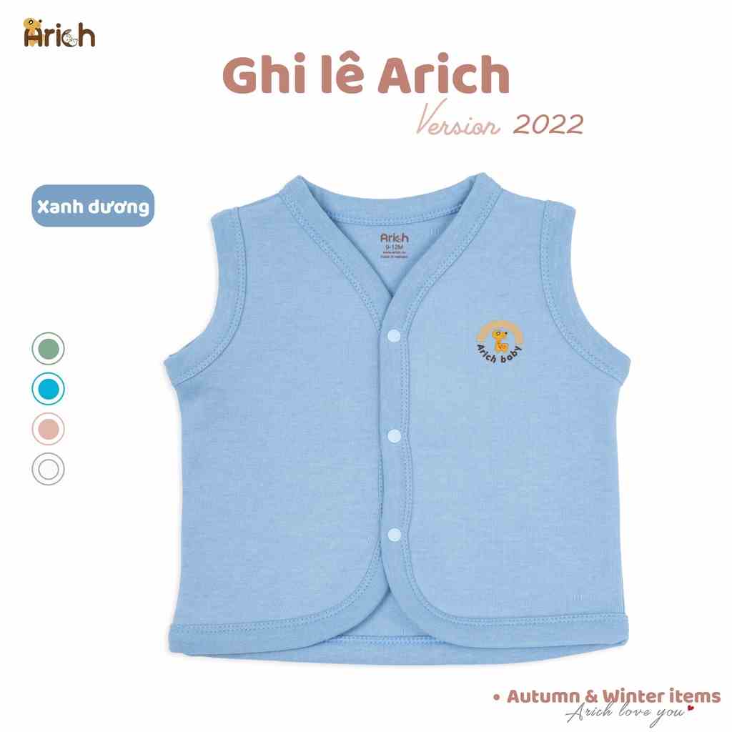 Áo Ghi lê Arich Mẫu Mới (size cho bé 6-9 tháng đến 4-5 tuổi)