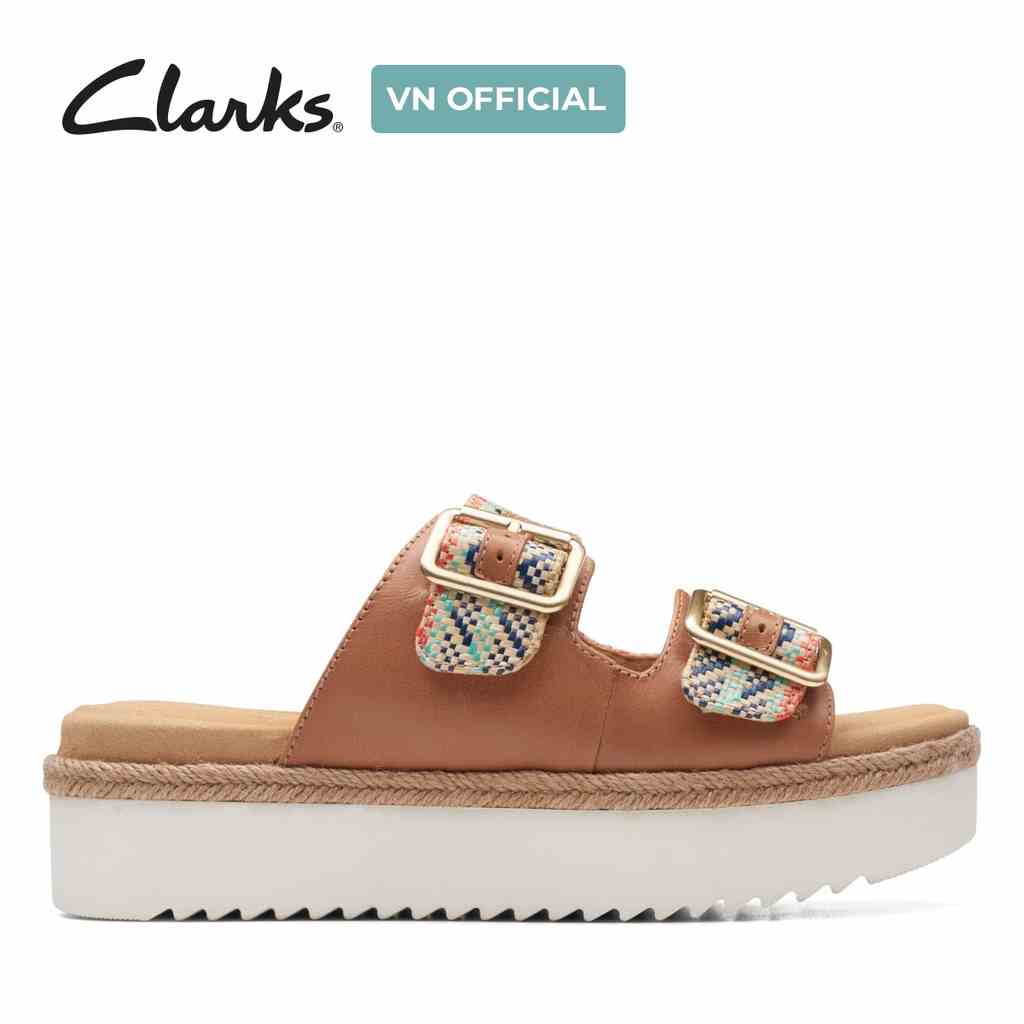 [Mã BMLTA35 giảm đến 35K đơn 99K] Dép Q Da Nữ Clarks Lana Beach màu Natural Tan