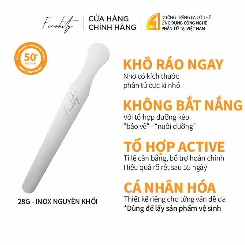 Dụng cụ lấy sản phẩm chống bám khuẩn bằng inox không gỉ 12cm Freshity