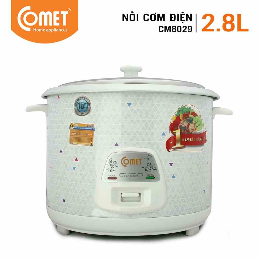 Nồi Cơm Điện Nắp Rời 2,8L COMET - CM8029