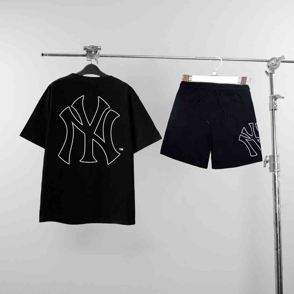 Bộ áo thun BamBoostreetwear cotton 100% không xù  Newyork ( Bộ 158-159 )