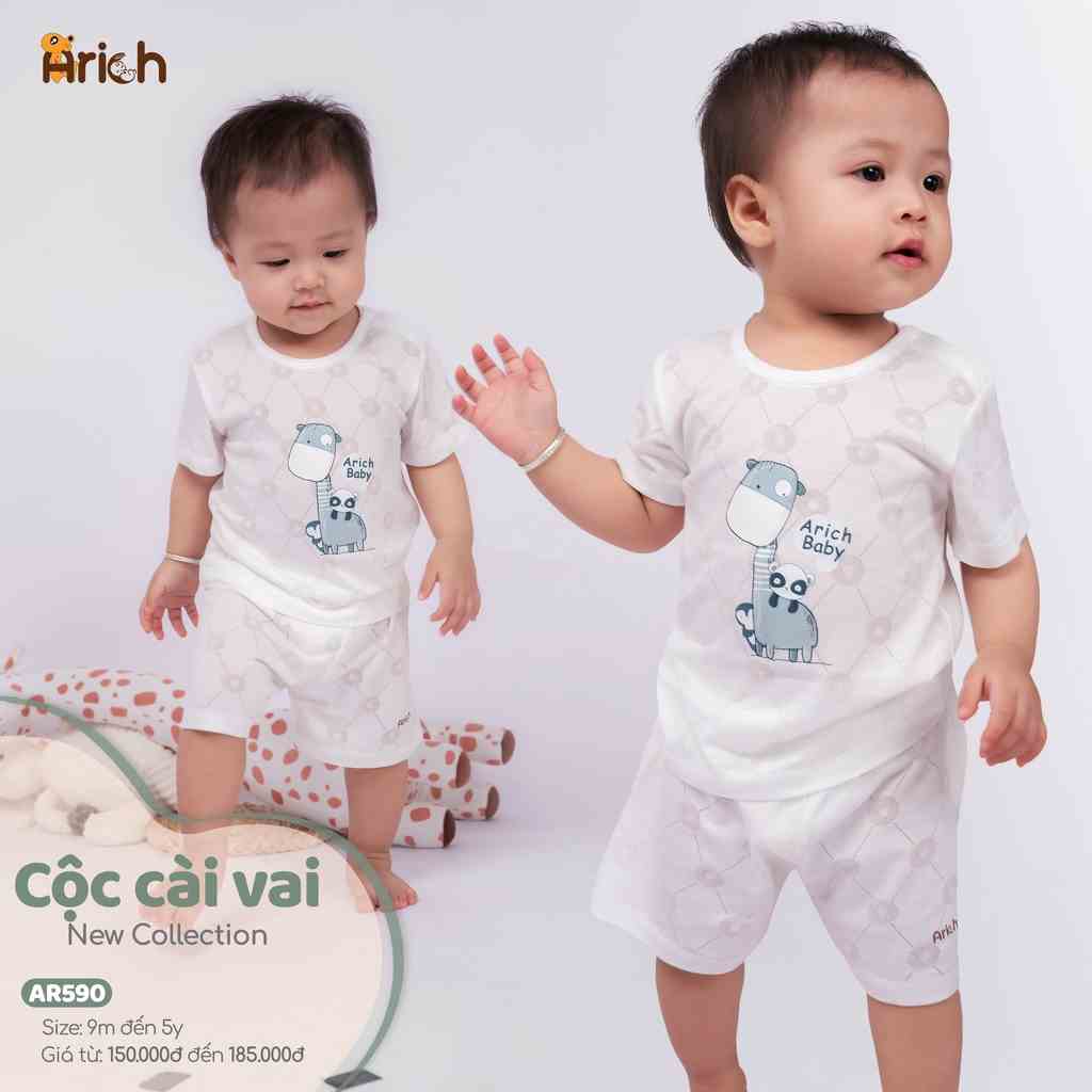 Cộc tay cài vải sợi tre thông hơi siêu mát ( lẻ size 9-12m, 3-4y, 4-5y)