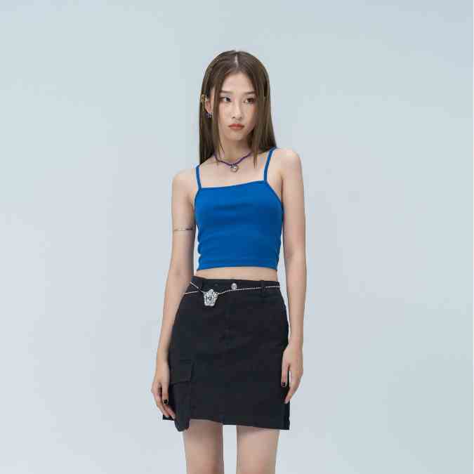 Áo Hai Day Nữ BOO Dáng Crop Fitted Blank FR