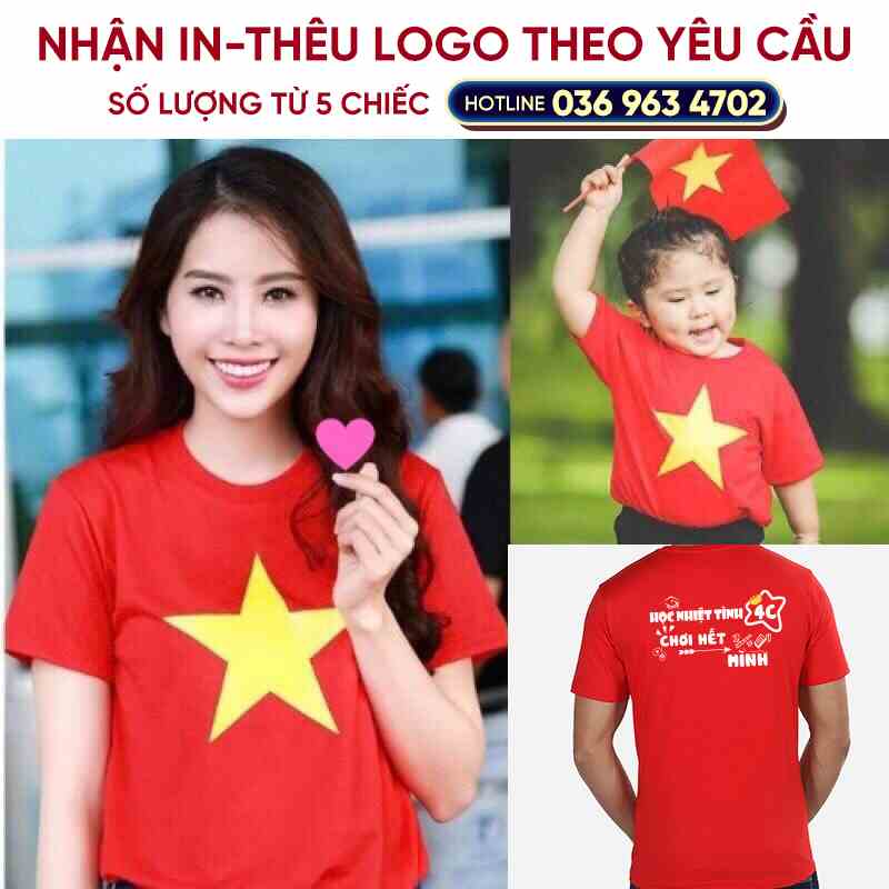 [Mã BMLTB35 giảm đến 35K đơn 99K] Áo thun Cờ Đỏ Sao Vàng Chất Cotton Đẹp thiết kế Đồng Phục Bốn Mùa sẵn hàng kèm video