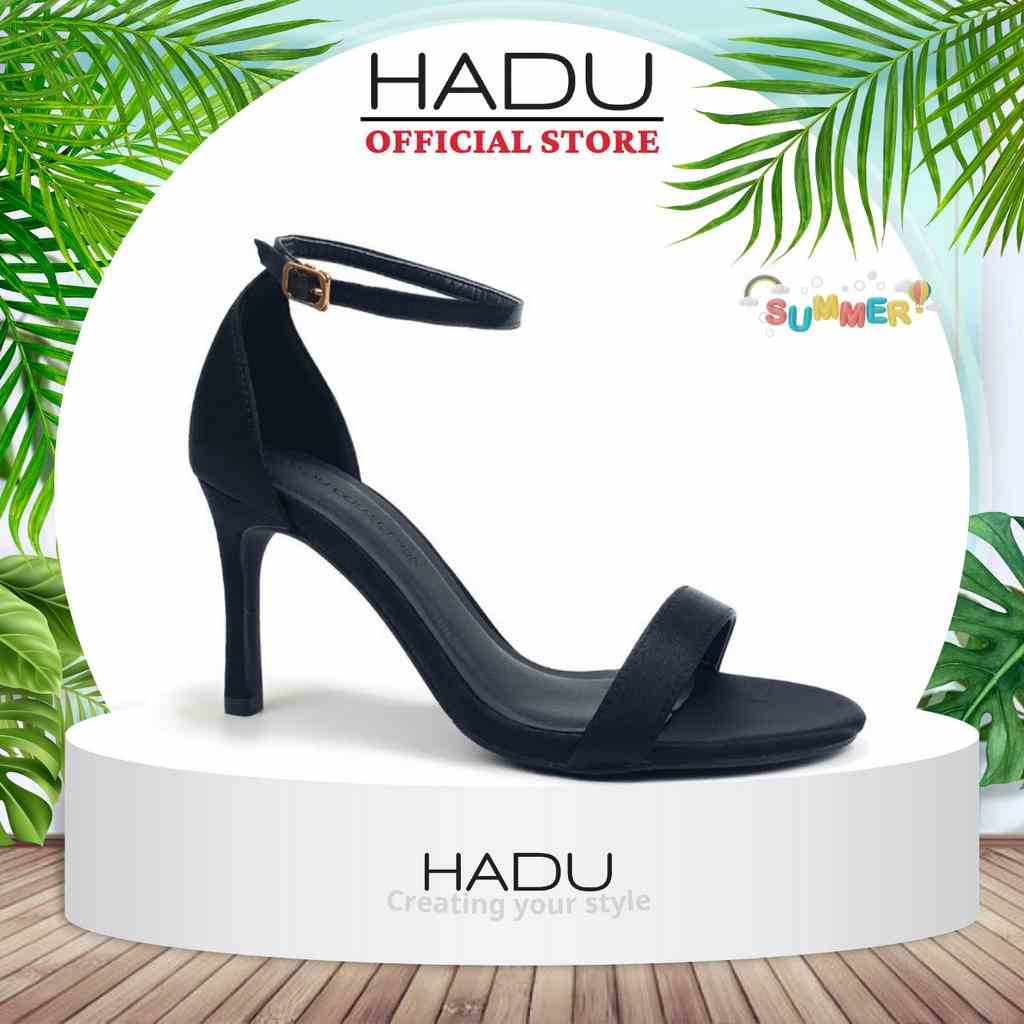 [Mã FA10K28 giảm đến 10k đơn 99k] Giày Sandal Cao Gót 8P NT_Ver2 Quai Ngang, Hàng VNXK HADU M796, BH 24 Tháng