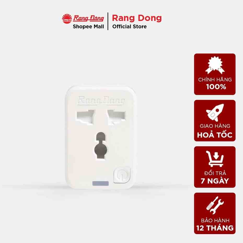 [Mã BMLTB35 giảm đến 35K đơn 99K] Ổ cắm đơn THÔNG MINH tích hợp WIFI Rạng Đông (Model: OC.01.WF 16A)