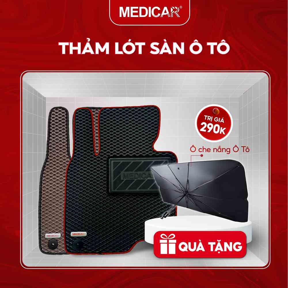 Thảm lót sàn ô tô Medicar xe Vinfast Fadil (2019 - hiện tại) - chống nước, không mùi, ngăn bụi bẩn